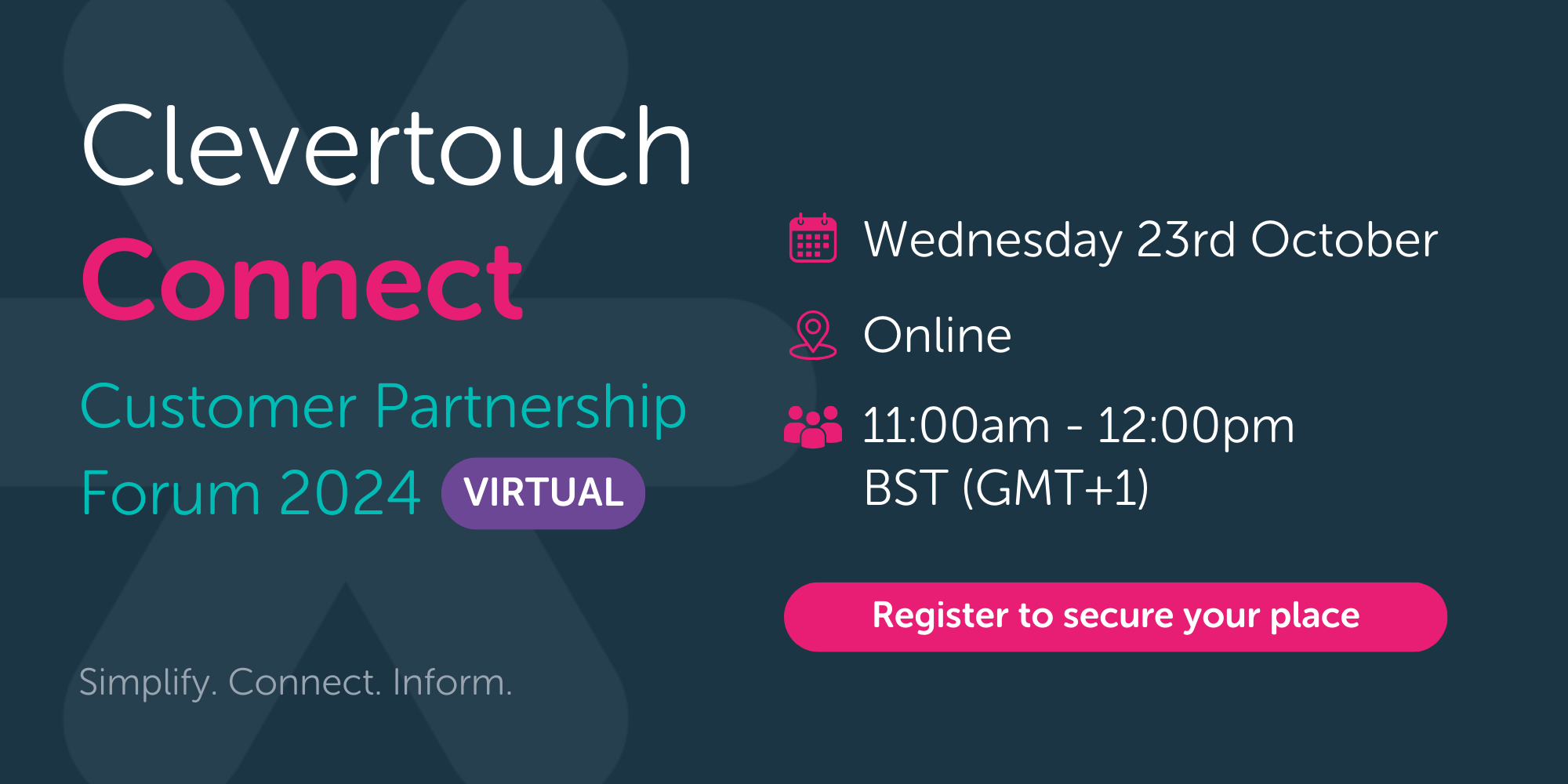 [VIRTUAL] Clevertouch Connect: Customer Partnership Forum 2024